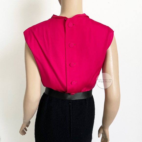 Vintage Adele Simpson Dress Suit Boucle/Silk 50s - Picture 13 of 15